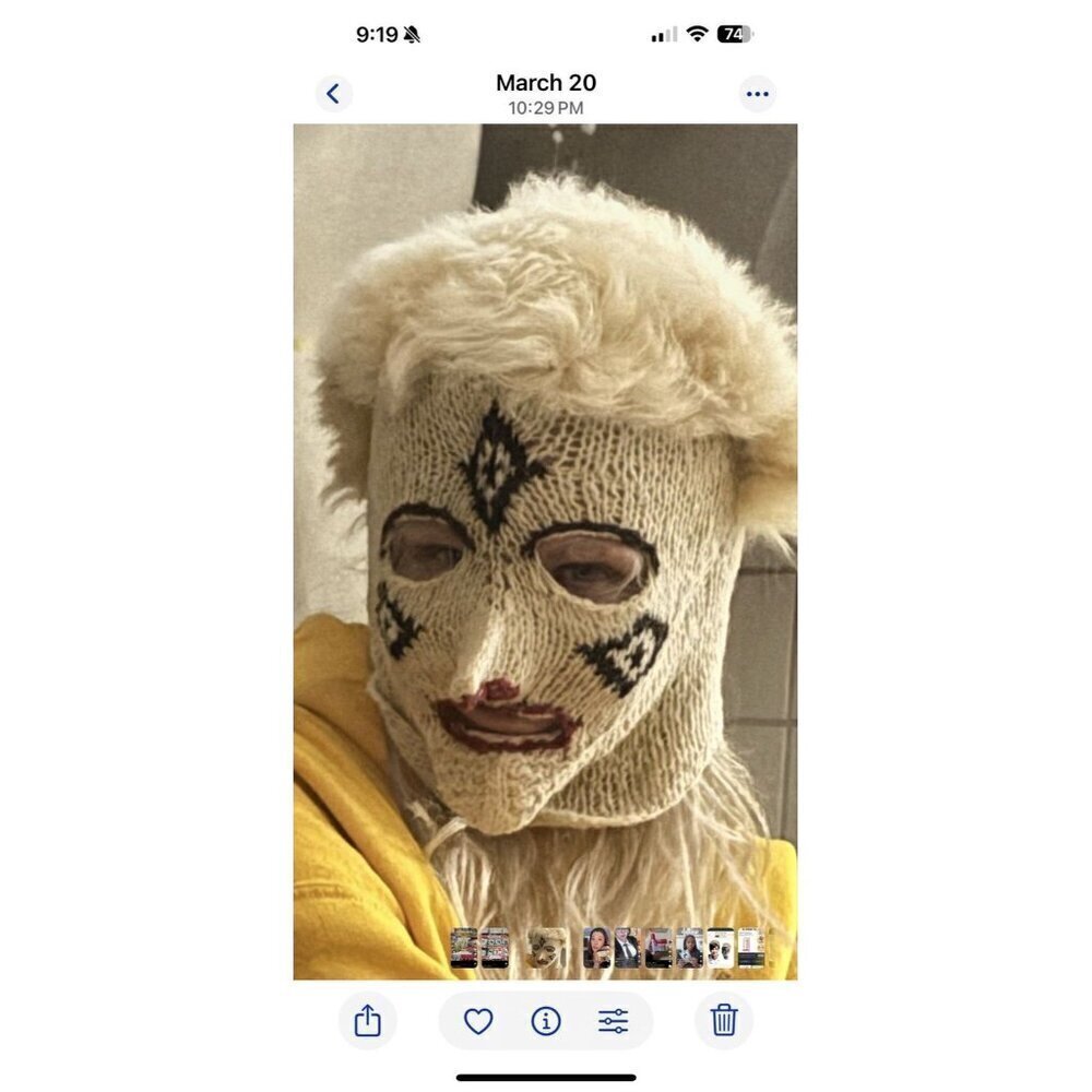Piñata party, inc. Peruvian Wool And Fur ski mask, 1960’s